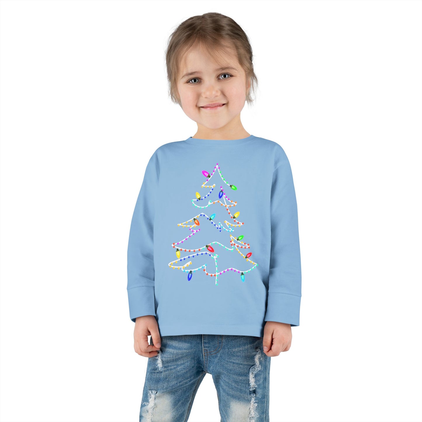 Christmas Lights Toddler  Long Sleeve Tee