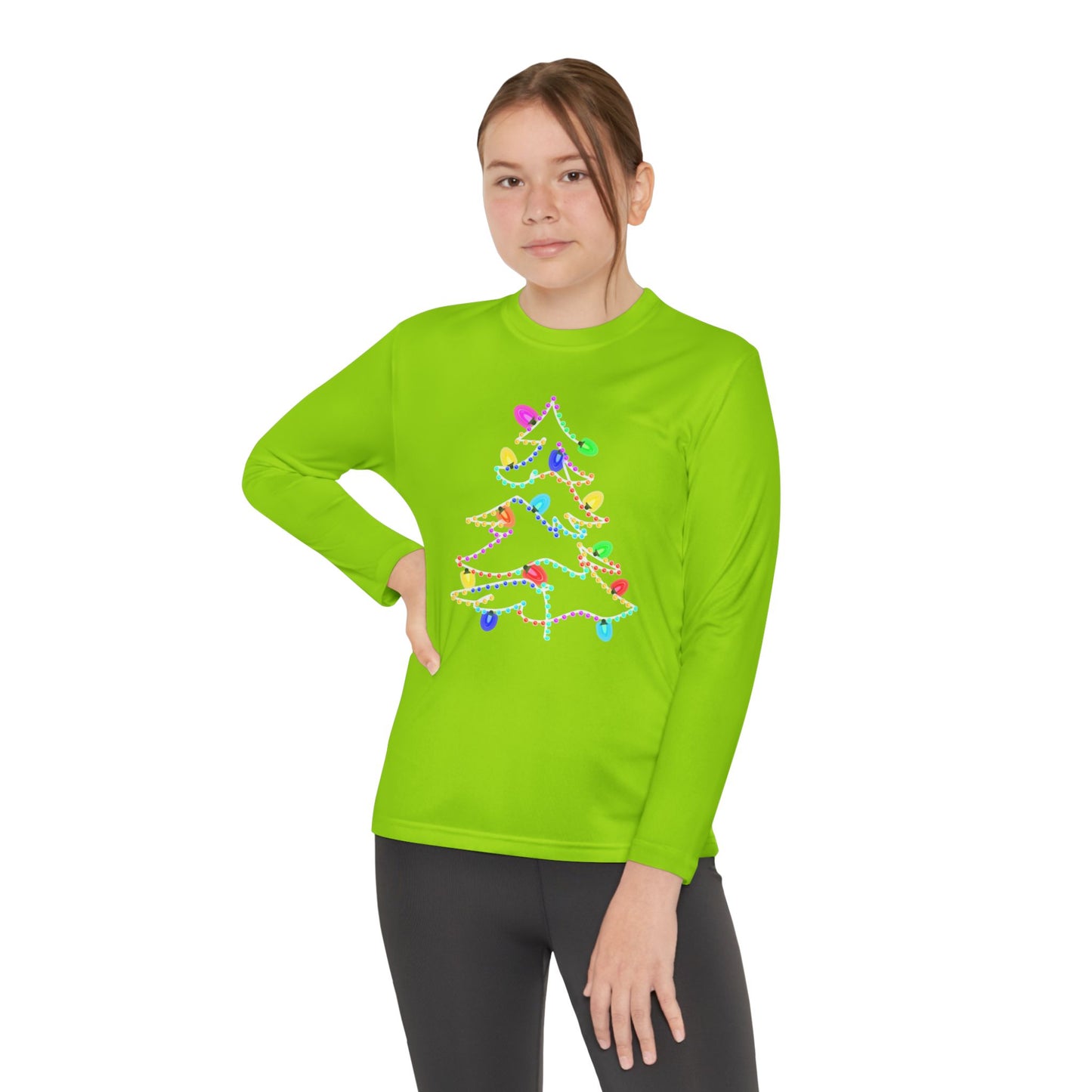 Christmas Lights Kids Long Sleeve Tee