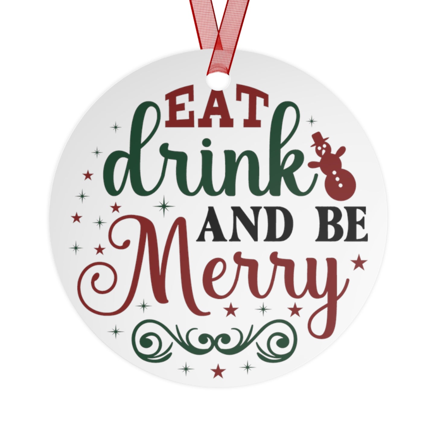 Eat Drink & Be Merry Ornament