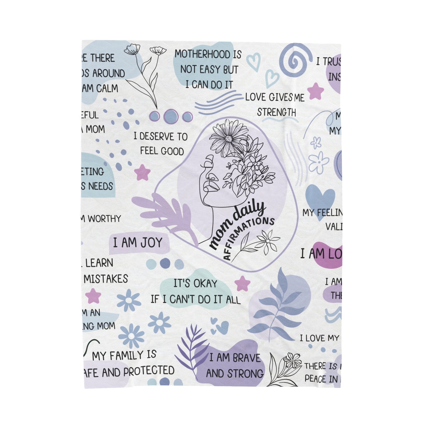 Mom Daily Affirmation Blanket