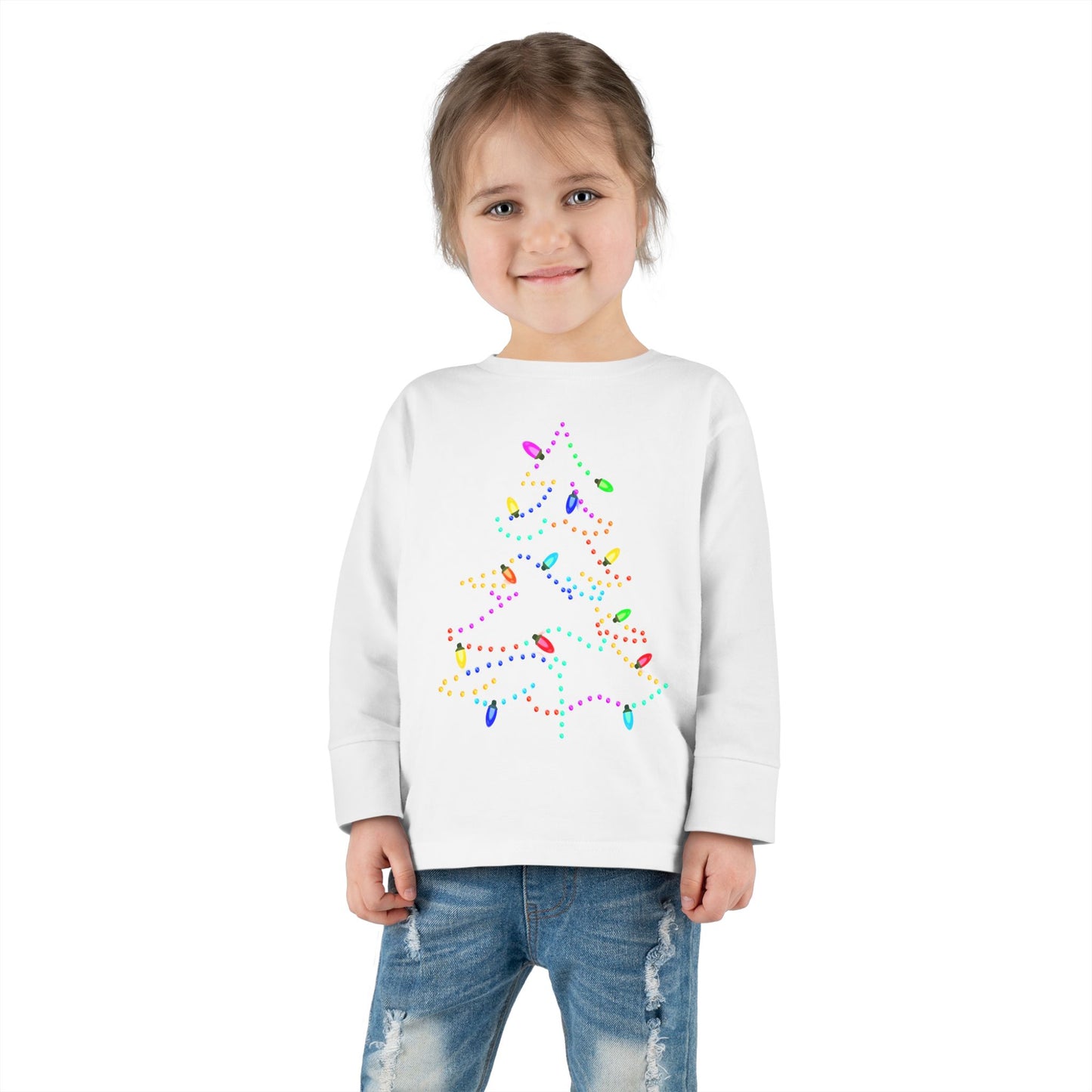 Christmas Lights Toddler  Long Sleeve Tee