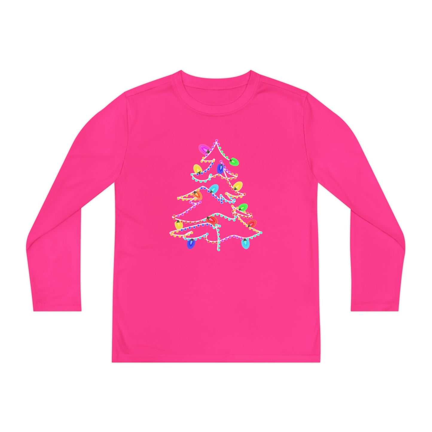 Christmas Lights Kids Long Sleeve Tee